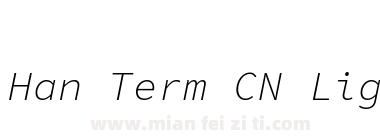 Milky Han Term CN Light Italic
