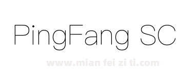 PingFang SC ExtraLight