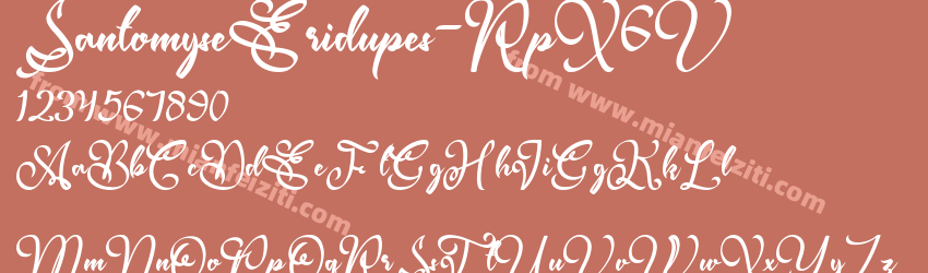SantomyseEridupes-RpX6V字体预览