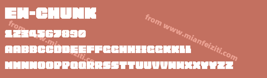 EW-Chunk字体预览