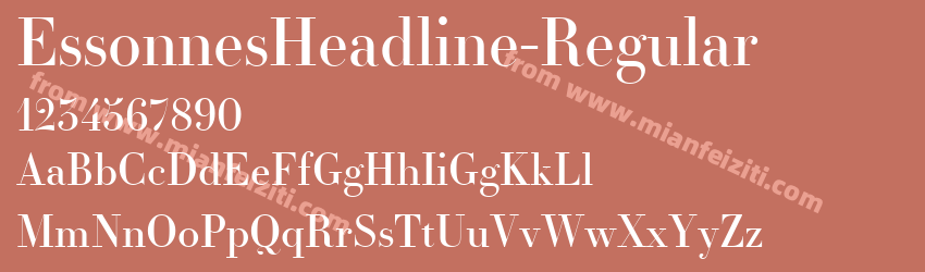 EssonnesHeadline-Regular字体预览