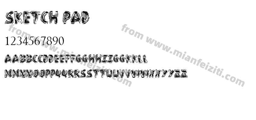 Sketch Pad字体预览