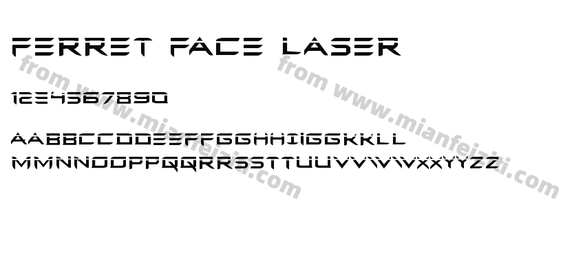 Ferret Face Laser字体预览