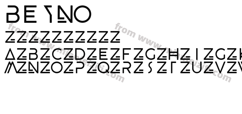BEYNO字体预览